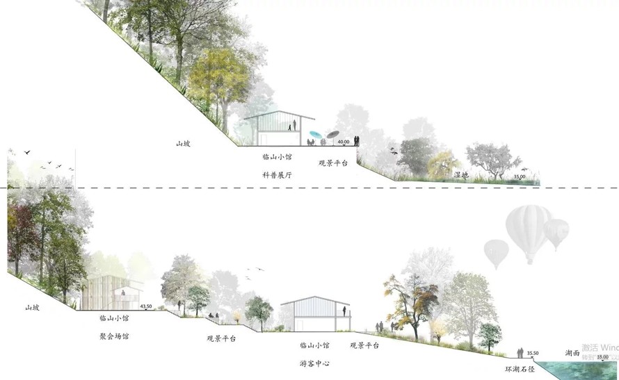 国际大师笔下的湖光山色-法国岱禾-亨利巴瓦-某市核心景区湖泊岸线景观方案初步设计（项目资料为146页PDF高清文件）