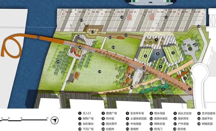 知名设计—黄浦江边的工业印象-城市滨江公共绿地景观设计方案-pdf文本77页