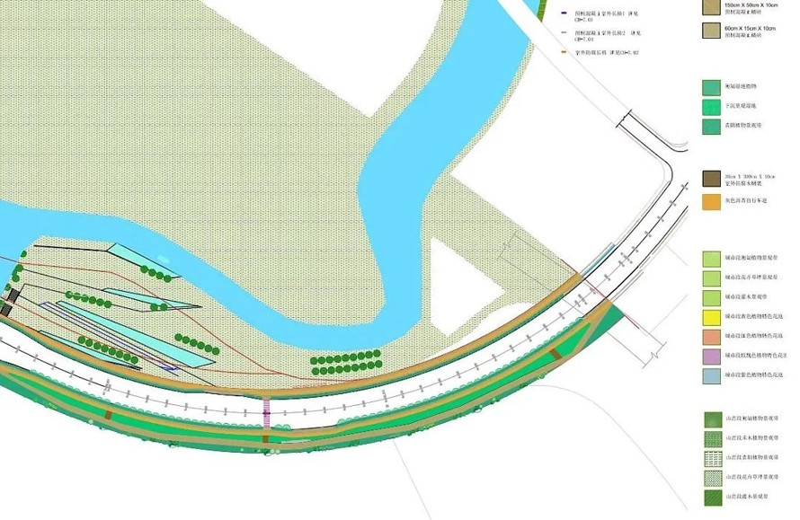 国家级新区-长沙湘江新区梅溪湖路西延线景观工程设计方案-法国岱禾规划与景观事务所（该项目资料为：180页PDF高清文