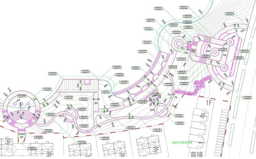 城市进出口开发区-大型人工湖-1.7公里滨湖公园景观规划设计全套园建施工图（包括：全套园建施工图+水电施工图）