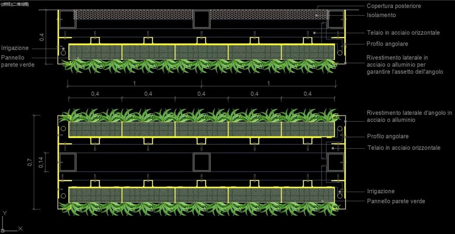 国外立体绿化施工图顶豪项目参考资料-种植墙-立体绿化墙-艺术绿墙施工图（该项目资料为：7个CAD文件）