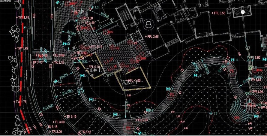 新古典主义风格景观-嘉兴皇马公馆景观设计全套园建施工图 该文件为：（全套园建施工图）