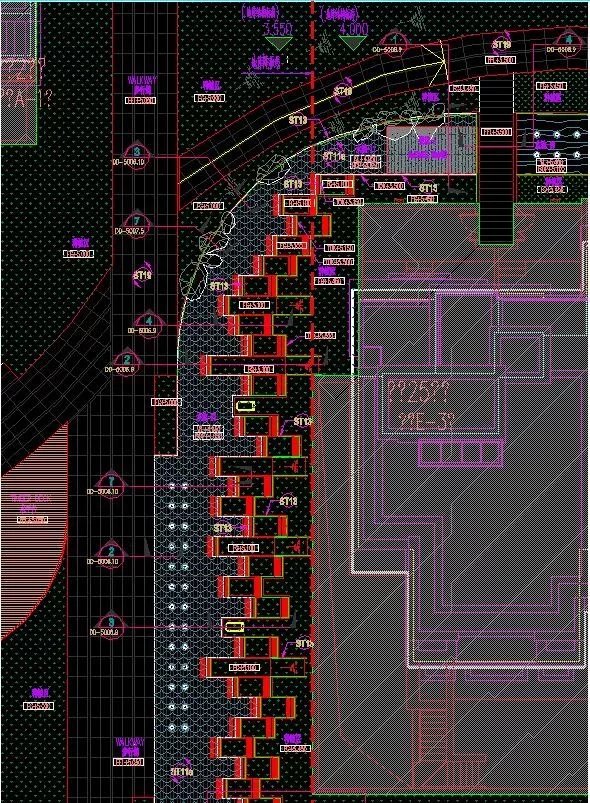 上海仁恒森兰雅苑景观设计部分施工图+实景照片-该项目文件内容为：部分施工图 + 130张实景照片