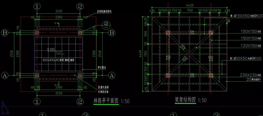 植物文化融合园林风貌-科普教育结合旅游休憩-某市植物园扩建二期景观工程全套施工图（包括：园建+植物+水电+结构+建筑）