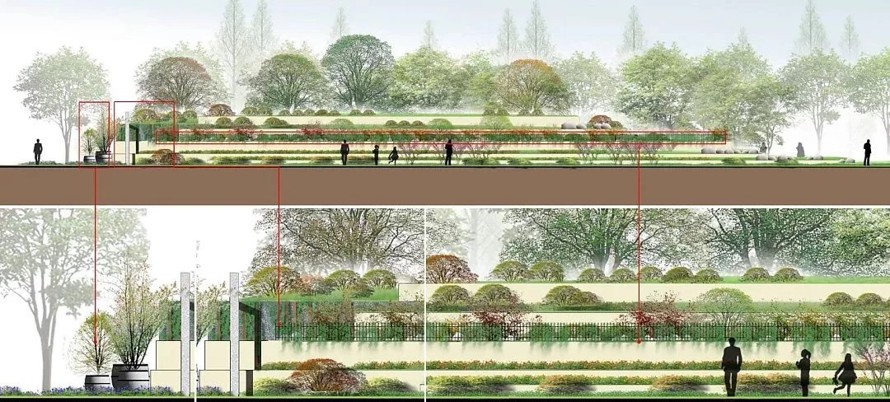 水滴涟漪中的花园—知名—泰和龙庭住宅景观文本+总图cad+模型