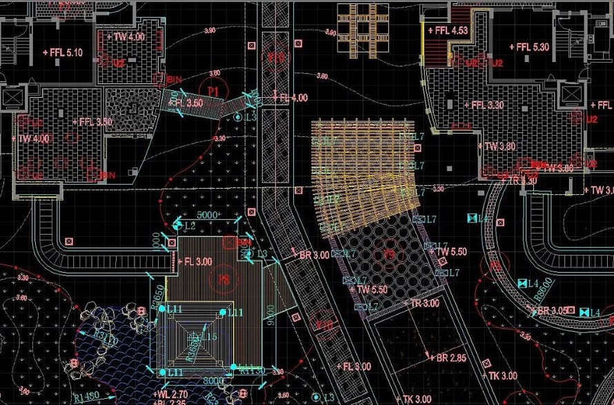 新古典主义风格景观-嘉兴皇马公馆景观设计全套园建施工图 该文件为：（全套园建施工图）