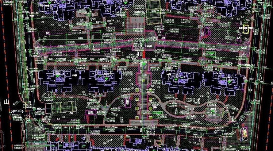 生态居住公寓景观设计全套施工图（该全套施工图包括：园建+植物+水电+标识+结构）