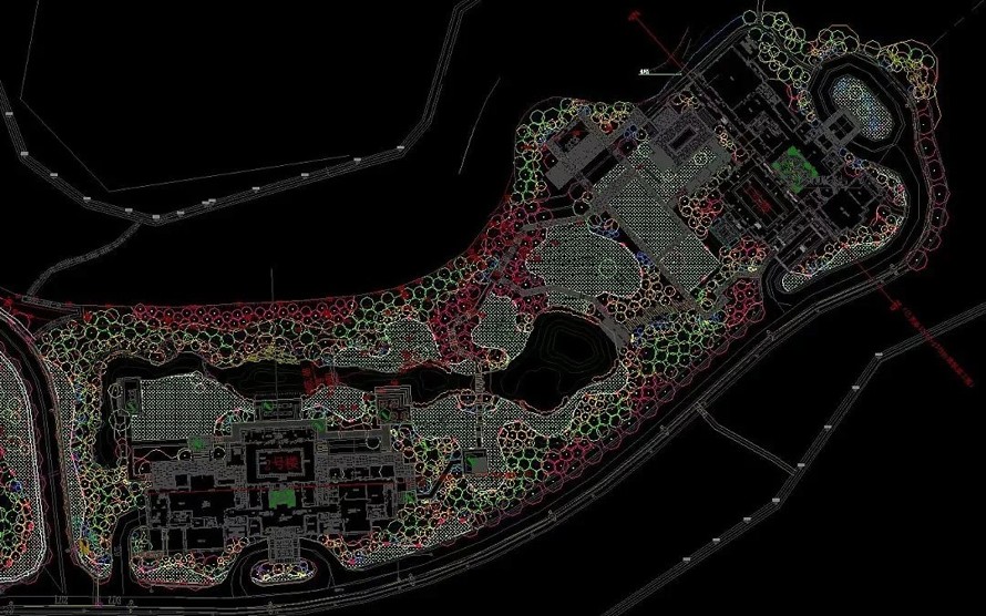 新中式置身大自然-某顶豪私墅酒店景观设计方案+施工图+实景照片