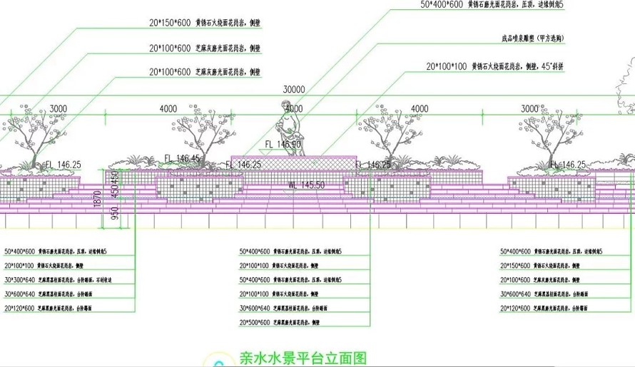 城市进出口开发区-大型人工湖-1.7公里滨湖公园景观规划设计全套园建施工图（包括：全套园建施工图+水电施工图）